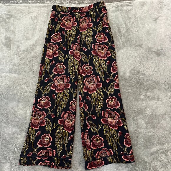 Ann Taylor Pants - Ann Taylor Floral Wide Leg Trousers Pants Slacks Women's size 6
